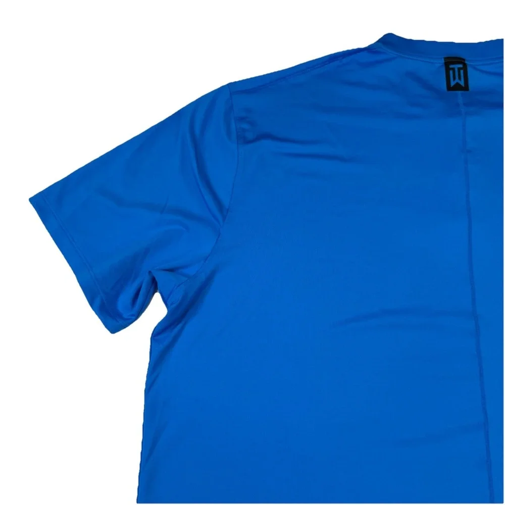 Nike Dri-Fit‎ Tiger Woods Vapor Reflective Blade V Golf Polo BV0501-406 Blue XL